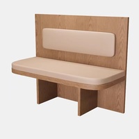 Tables et chaises de restaurant modernes, banquettes de luxe en cuir PU pour centre commercial, mobilier commercial écologique et durable