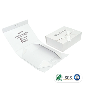 Custom <b>Magnetic</b> Closure <b>Gift</b> <b>Box</b> Foldable Luxury Rigid Paper <b>Gift</b> Packaging <b>Box</b> with Ribbon OEM Logo - Product Image 1
