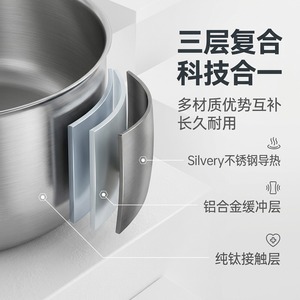 Pure Titanium Deep Soup <b>Pot</b> 5L Above <b>Induction</b> Compatible High Temperature Resistance <b>For</b> Home Use - Product Image 4