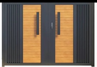 Portail de luxe électrique en alliage d'aluminium thermolaqué, design populaire, clôture pour animaux, dimensions personnalisables pour maisons