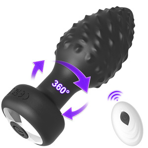 Plug Anale Gigante con Diamanti a Forma di Frutto, Controllo Remoto Wireless tramite APP, Dilatatore Anale, Vibratore, Giocattolo Sessuale per Uomini - Product Image 2