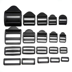 Factory Direct Supply Black Plastic Ladder Buckle Plastic Adjustable Buckle Slide Buckle For Backpack Strap