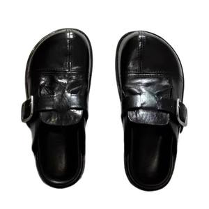 Japanese-style Women's Niche Design Big-head <b>Mules</b> British-style Platform Outdoor Birkenstock Slip-on <b>Backless</b> Slippers - Product Image 1