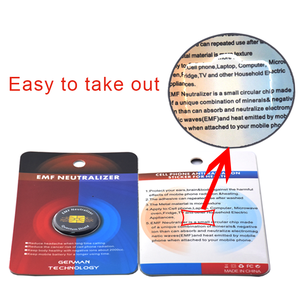 <span class=keywords><strong>Autocollant</strong></span> en métal pur OEM pour ordinateur, protection privée <span class=keywords><strong>anti</strong></span>-radiation, <span class=keywords><strong>autocollant</strong></span> en papier, protection EMF 5G, neutraliseur d'énergie quantique - Product Image 5