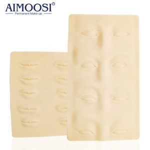 Piel <span class=keywords><strong>de</strong></span> Práctica para Tatuajes 3D <span class=keywords><strong>de</strong></span> Grosor Exacto para Principiantes, Cejas y Labios <span class=keywords><strong>de</strong></span> Silicona, Piel Artificial para Maquillaje Facial - Product Image 3