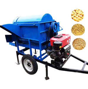 Décortiqueuse de soja haute performance 1000-1500 kg/h, <span class=keywords><strong>batteuse</strong></span> de riz et de haricots secs, <span class=keywords><strong>batteuse</strong></span> de blé avec moteur diesel - Product Image 2