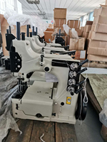 Machine à coudre à fermeture automatique de sac Configuration à double aiguille Formation au point de chaîne pour usage industriel