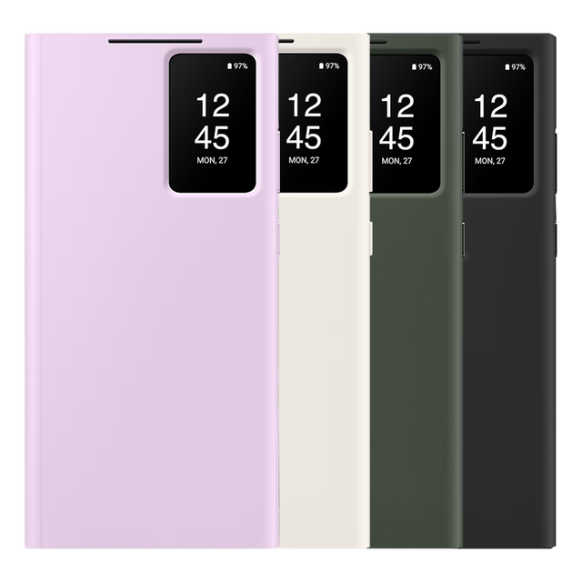 For Samsung for Galaxy S25 Ultra S24 Ultra S23 S22 A54 Note 10/20 Ultra S21 Wallet Flip Case Smart View for Samsung Phone Cover
