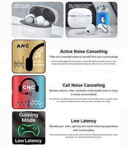 Auriculares inalámbricos Bluetooth HiFi estéreo con cancelación de ruido auriculares para juegos de <span class=keywords><strong>PC</strong></span> - Product Image 6