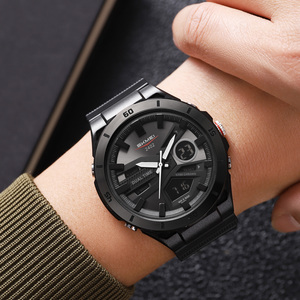 Montre-bracelet multifonctionnelle avec affichage LED chrono, Relogio Masculino, montre de sport numérique pour hommes - Product Image 1