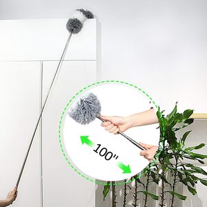 280cm có thể giặt Bụi Lau bụi Telescopic hộ gia đình làm sạch Khăn lau bụi mở rộng Chenille Khăn lau bụi - Product Image 5