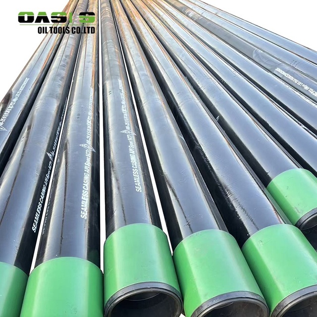 API 5CT ASTM Seamless Casing Pipe 7" BTC Thread Premium Connection Galvanized Surface J55 Grade Oilfield Equipment