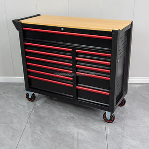 Gabinete <span class=keywords><strong>de</strong></span> Herramientas Móvil con Ruedas y Herramientas Variadas, Cajones con Cerradura para Mecánicos, Almacenamiento Seguro Industrial, Gestión del Espacio - Product Image 2