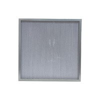 Venta caliente reemplazo de aire filtro Hepa partición de papel Mini plisado marco de aluminio verdadero Filtros de alto flujo de aire