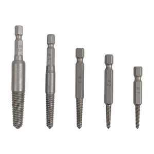 Dr. Giant Hex Shank Screw Extractor Set 5pc Metric Industrial Grade Spiral Flute Damaged Bolt Removal Tool - Product Image 1