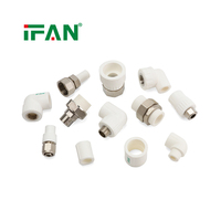 IFAN Raccords de tuyauterie PPR de haute qualité, coudes, tés et raccords à emboîtement 20-110MM, matériaux de plomberie, raccords de tuyauterie PPR et machine