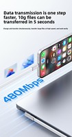 Câble de charge rapide coudé Type-C 100W en silicone souple avec blindage tressé pour iPhone 15/16/17 Pro Max