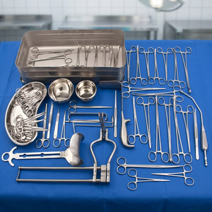 Ensemble d'instruments chirurgicaux pour chirurgie générale, kit manuel en métal, certifié CE, instruments de classe I - Product Image 2