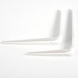Heavy Duty <strong>White</strong> Iron Metal Shelf Support <strong>Brackets</strong> - Product Image 1
