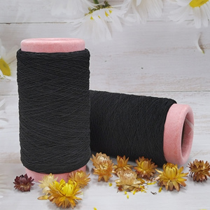 Fil élastique en nylon noir et blanc pour bricolage, cordon recouvert de caoutchouc pour la couture de chaussettes, fil hautement élastique teint en filier - Product Image 3