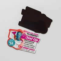 Imanes de nevera para publicidad promocional, tarjetas postales, código QR personalizado, tamaño grande, logotipo de foto Digital, Pastel
