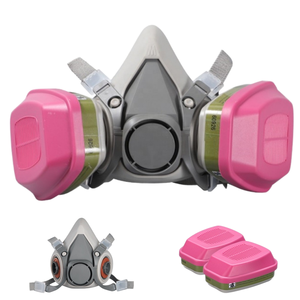 Demi-<span class=keywords><strong>masque</strong></span> <span class=keywords><strong>respiratoire</strong></span> 6200 réutilisable anti-poussière et protection chimique pour la peinture au pistolet, le soudage et le meulage - Product Image 1