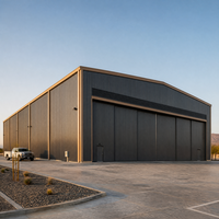 Bâtiment préfabriqué en structure métallique pour hangar d'avions à grande portée et construction d'ateliers industriels