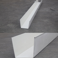 Gouttière carrée en PVC de 5,2/7 pouces pour atelier et entrepôt, durable, imperméable, haute résistance à la corrosion