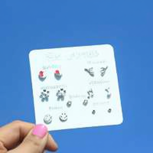 Pendientes colgantes de concha de corazón a la moda hechos a mano, joyería bonita para niñas, venta al por mayor - Product Image 1