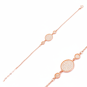 สร้อยข้อมือชุบทองโรสโกลด์สีขาวทำจากเงินสเตอร์ลิง925 - Product Image 2