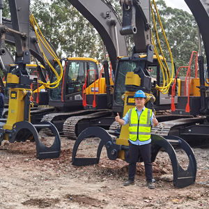 Garra para Madera XUVOL para Camiones Cargadores, Garra Giratoria para Madera de 20-30 Toneladas para Excavadoras, Garra Hidráulica Giratoria para Madera Forestal - Product Image 3