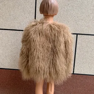 Cappotto in Vera <span class=keywords><strong>Pelliccia</strong></span> Mongola per Bambini, Stile Unisex, Moda Invernale, Cappotto in Lana Mongola per Bambini - Product Image 4