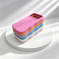 Coque de téléphone en silicone liquide Original Wave pour iPhone 16 17 18 Pro Max, antichoc, avec aimant, Coque de protection pour téléphone