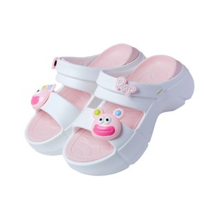 Sandales Chunky pour Femmes Rap, Beige, Noir, Rose, Blanc, Dessin Animé, Doublure EVA, Talon Plat, Pointures 35-40, Idéales pour l'Été et l'Extérieur - Product Image 5