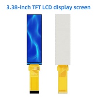 QTSS 3,38 Zoll TFT LCD Display Modul 180x640 RGB SPI/MCU IPS LED Hintergrundbeleuchtung 16,7M Farben 600cd/m² Helligkeit