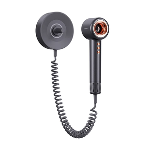 Secador de Pelo de Pared para Hotel, Baño y Aseos, Secador Iónico de Mano con Caja Redonda, Enchufe Oculto, Motor BLDC, Secado Rápido - Product Image 4