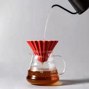 ที่ดริปกาแฟโอริกามิเซรามิกพร้อมที่ใส่ไม้ทำด้วยมือ - Product Image 5