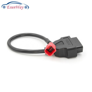 <span class=keywords><strong>Cable</strong></span> OBD para Motocicleta <span class=keywords><strong>Honda</strong></span>, <span class=keywords><strong>Cable</strong></span> de Diagnóstico con Conector de 6 Pines, Adaptador de 6 Pines a OBD2 de 16 Pines - Product Image 3