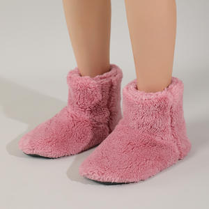 Wholesale Fashion Plush <strong>Ladies</strong> Boot Unisex Winter Fleece Plush Home Warm Indoor <strong>Slippers</strong> Boots Fluffy <strong>Bootie</strong> Home Sock <strong>Slipper</strong> - Product Image 4