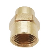 Raccord réducteur en laiton forgé HT pour tuyauterie, classe 125, femelle 3/8 1/8 NPT, faible pression, tête hexagonale usinée, garantie 1 an