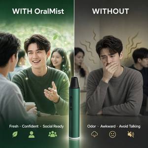 สเปรย์พกพาสำหรับช่องปาก กลิ่นหอมปรับแต่งได้ ช่วยเพิ่มความชุ่มชื้นในลำคอ ดูแลลมหายใจสำหรับใช้ในรถยนต์ โรงแรม และการเดินทาง - Product Image 4