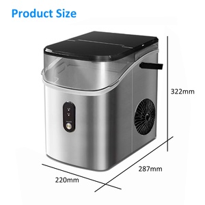 Comercial automático autolimpieza <span class=keywords><strong>Mini</strong></span> portátil 1.2L Quick <span class=keywords><strong>Ice</strong></span> <span class=keywords><strong>Cube</strong></span> Making <span class=keywords><strong>Maker</strong></span> Countertop Machine para el hogar - Product Image 6