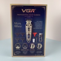 Tondeuse à cheveux professionnelle sans fil rechargeable Vgr V-901, nouveau design, pour hommes