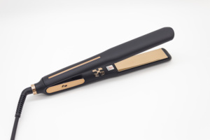 Plancha de pelo de hierro plana de titanio portátil profesional, pantalla LCD, <span class=keywords><strong>planchas</strong></span> eléctricas para alisar el cabello para el hogar, 1 año - Product Image 2