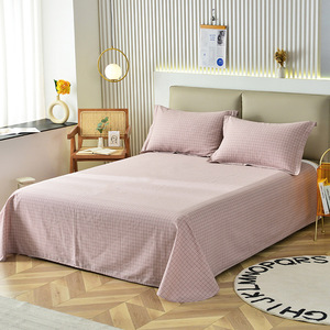 Usine en gros 1.2 étudiant dortoir personne simple Double pur monobloc literie coton drap <span class=keywords><strong>de</strong></span> lit - Product Image 4