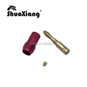 Золотистые штекеры-бананы 4 мм для аудиокабеля, прямые поставки с завода, с возможностью индивидуального заказа - Product Image 4