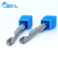 BFL solo flauta espiral poco 1 flauta de aluminio final de la máquina de fresado cnc fresadora cortador de punta plana