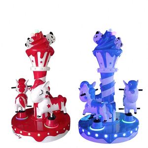Carrusel Pequeño de 3 Asientos para Parque de Atracciones, Consola de Juego de Carrusel en Venta - Product Image 1