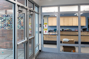 Certificate Hotel Fire Rated Escape Exit <strong>Door</strong> with Glass Canada Interior Swing Finished - Product Image 6