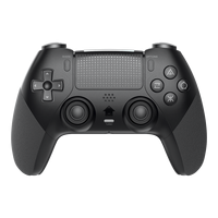 Manette sans fil P5 en gros, manette de jeu BT 5.0 à double joystick pour console P5 avec haut-parleur et prise audio.